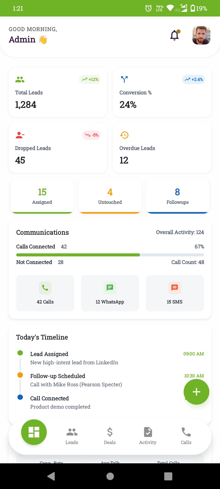 Mobile Dashboard